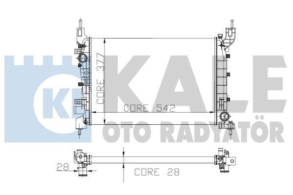 KALE OTO RADYATÖR Radiators, Motora dzesēšanas sistēma 196200